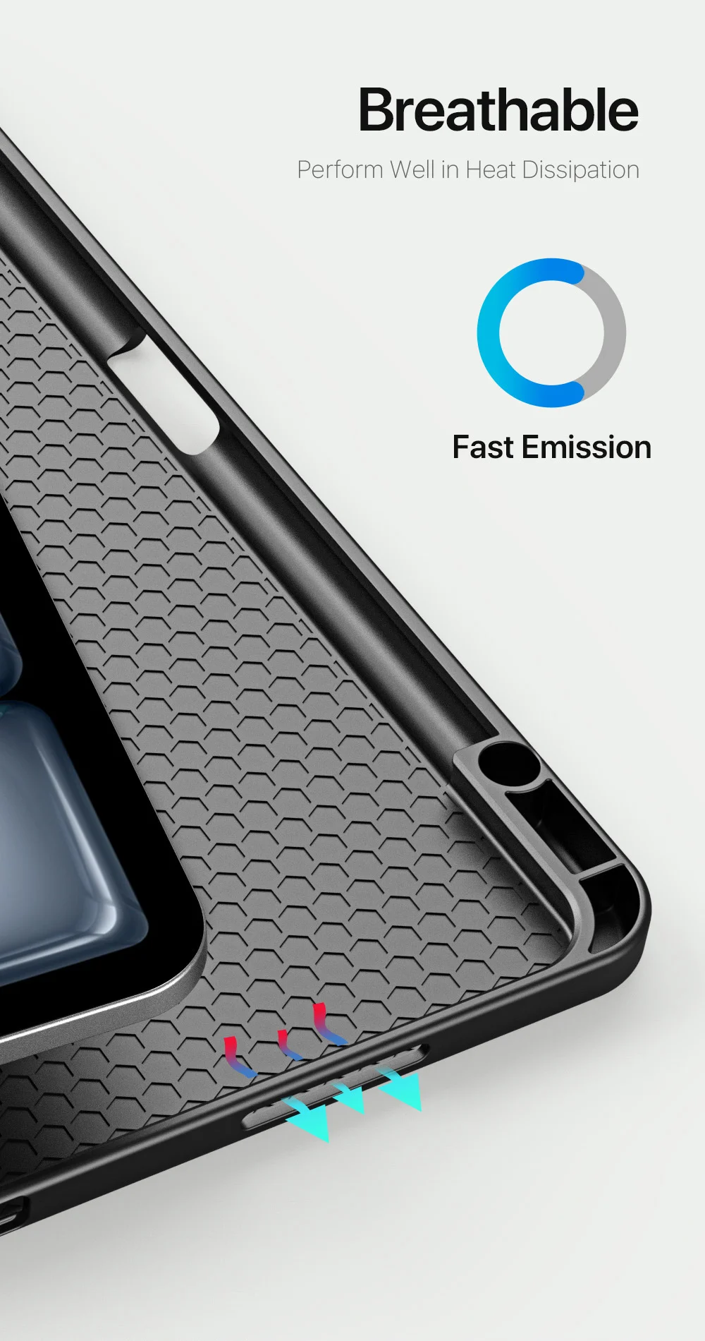 DUX DUCIS Domo Series for iPad Air 13 (2025) / (2024) Case Tri-Fold Stand Leather Smart Tablet Cover with Pencil Holder - Black-Cellmalls