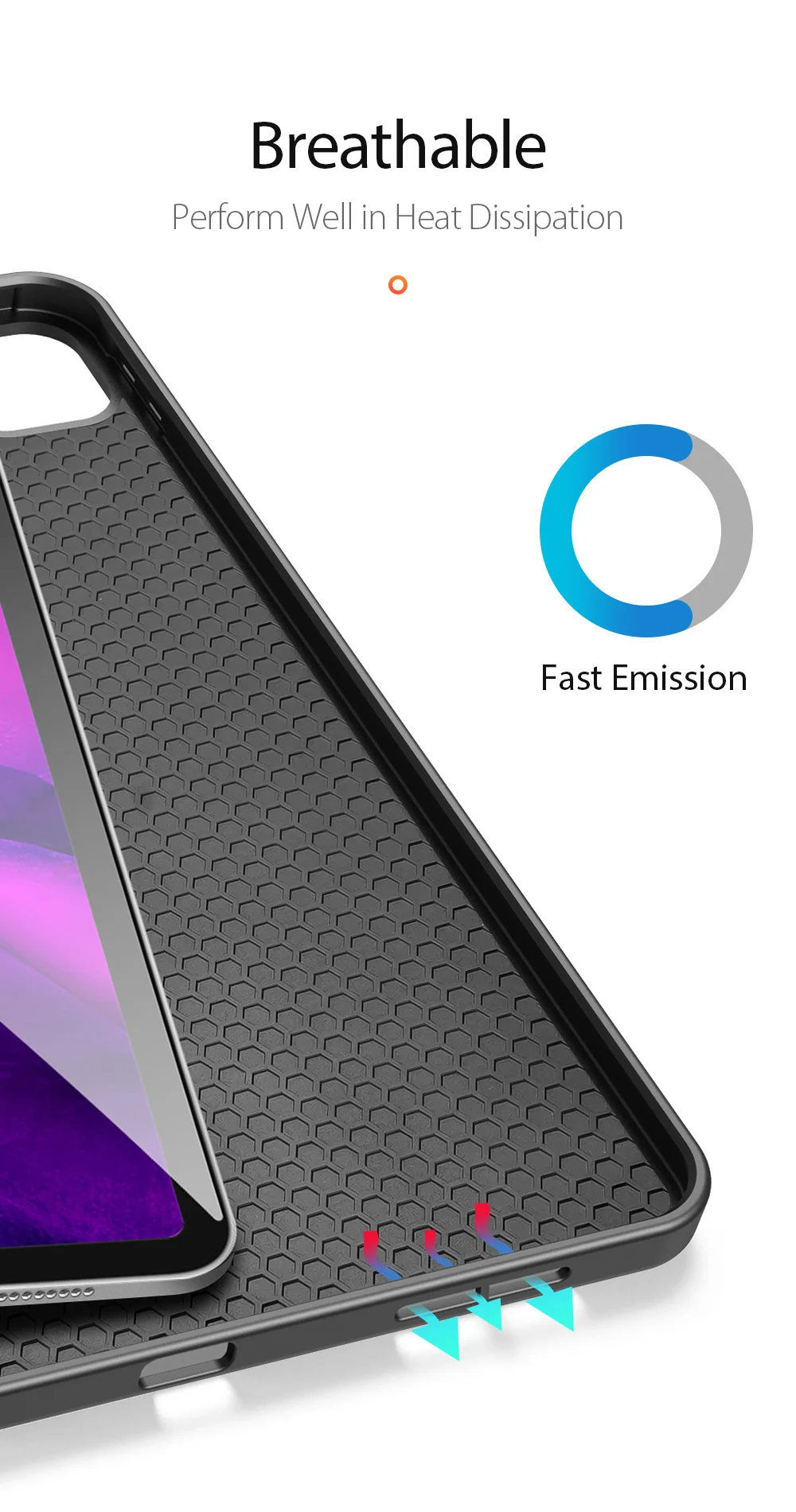 DUX DUCIS Tri-fold Stand Design Business Style Tablet Protective Case with Pen Slot for iPad Pro 11-inch (2022) / (2021) / (2020) - Pink-Cellmalls