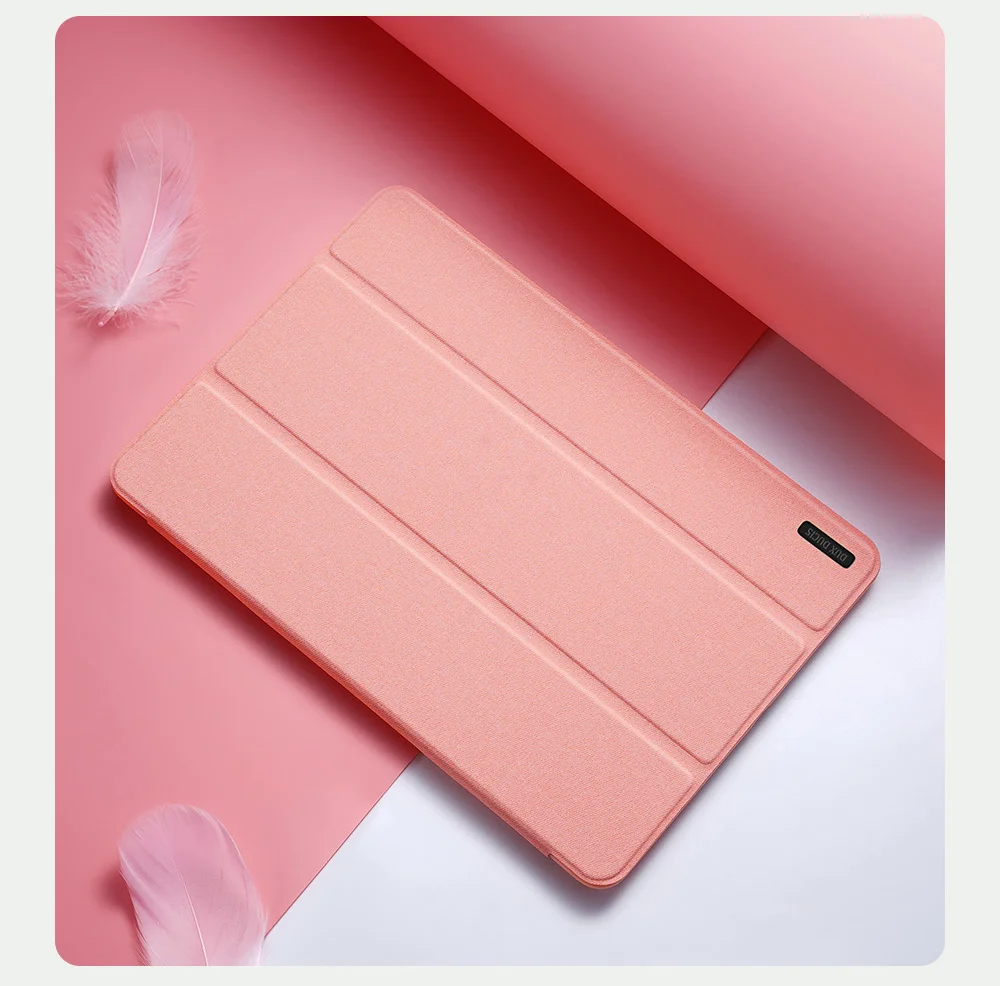 DUX DUCIS Domo Series for iPad Pro 13 (2024) Case Tri-fold Stand Auto Sleep / Wake Folio Leather Tablet Cover - Black-Cellmalls