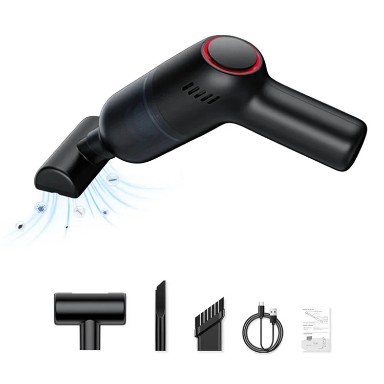 SUITU ST-8000 Dust Collect Cleaning Tool Handheld Cordless Wet and Dry 4500Pa Powerful Suction Vacuum Cleaner - Black-Cellmalls