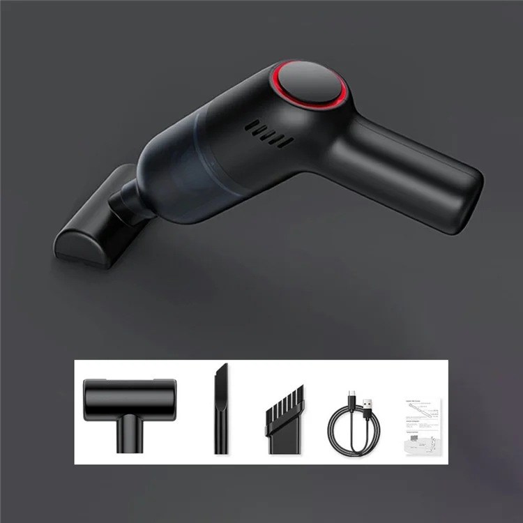 SUITU ST-8000 Dust Collect Cleaning Tool Handheld Cordless Wet and Dry 4500Pa Powerful Suction Vacuum Cleaner - Black-Cellmalls