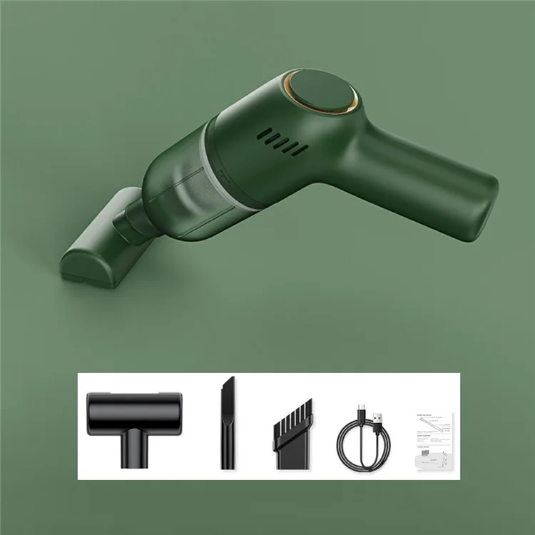 SUITU ST-8000 Dust Collect Cleaning Tool Handheld Cordless Wet and Dry 4500Pa Powerful Suction Vacuum Cleaner - Green-Cellmalls