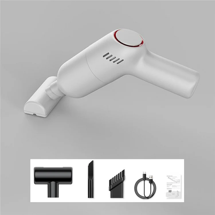 SUITU ST-8000 Dust Collect Cleaning Tool Handheld Cordless Wet and Dry 4500Pa Powerful Suction Vacuum Cleaner - White-Cellmalls