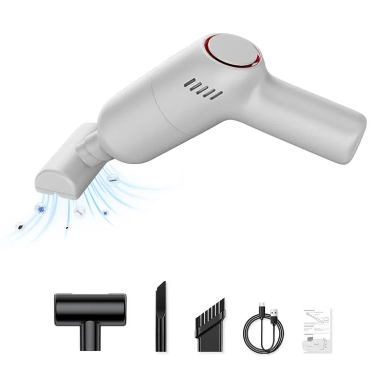 SUITU ST-8000 Dust Collect Cleaning Tool Handheld Cordless Wet and Dry 4500Pa Powerful Suction Vacuum Cleaner - White-Cellmalls