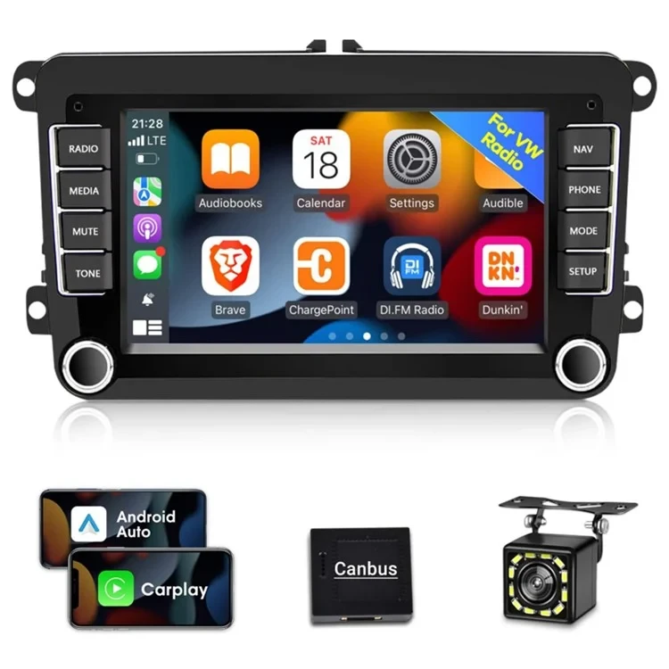 RH5013C 7 Inch Touch Screen Android 13 Car Stereo Radio Android Auto CarPlay Multimedia Player, 2+32GB-Cellmalls