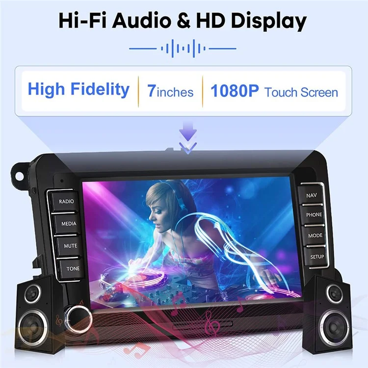 RH5013C 7 Inch Touch Screen Android 13 Car Stereo Radio Android Auto CarPlay Multimedia Player, 2+32GB-Cellmalls