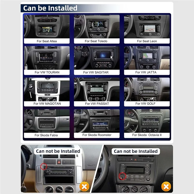 RH5013C 7 Inch Touch Screen Android 13 Car Stereo Radio Android Auto CarPlay Multimedia Player, 2+32GB-Cellmalls