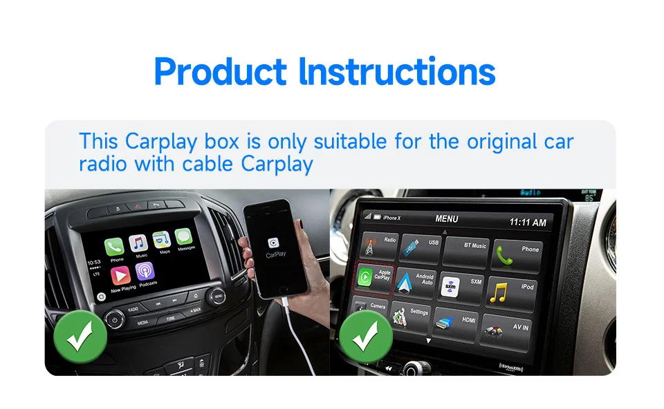 2-in-1 Carplay Android Auto USB Adapter OTA Upgrade Plug and Play Wired to Wireless Dongle Box-Cellmalls