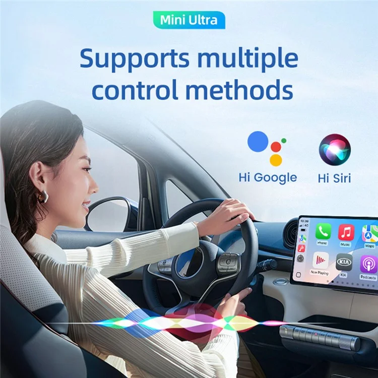 CARLINKIT Mini Ultra Wireless CarPlay Android Auto Adapter for Wired CarPlay Android Auto Car Upgrade-Cellmalls