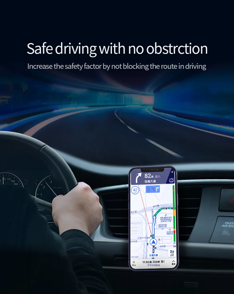 X16 Magnetic Car Charger 15W Fast Charging Air Vent Mount Magnetic Car Charger Compatible with MagSafe - Black-Cellmalls