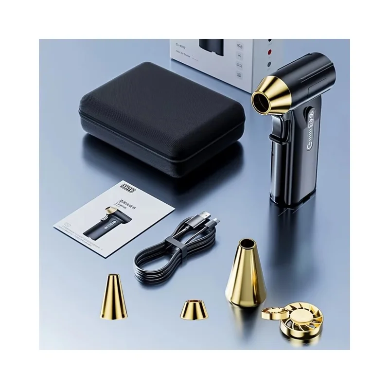 ST-8109 Portable Handheld Wireless Blower 3 Gears Adjustable High Power Car Home Dust Cleaner - Black-Cellmalls