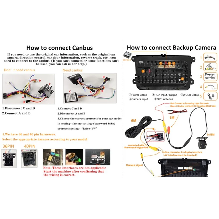 RH5013C 7 Inch Touch Screen Android 13 Car Stereo Radio Android Auto CarPlay Multimedia Player, 2+32GB-Cellmalls