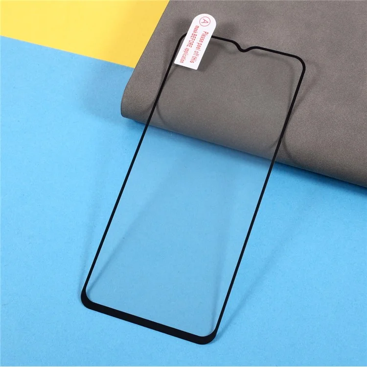 [Full Coverage] Silk Printing [Full Glue] Tempered Glass Screen Protector for Samsung Galaxy A02s (164.2x75.9x9.1mm)-Cellmalls