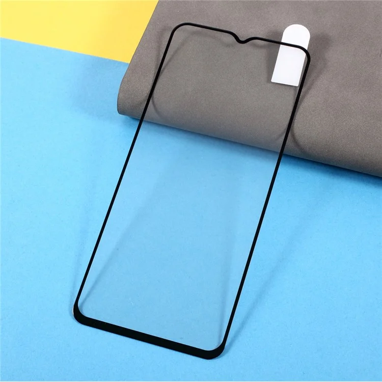 [Full Coverage] Silk Printing [Full Glue] Tempered Glass Screen Protector for Samsung Galaxy A02s (164.2x75.9x9.1mm)-Cellmalls