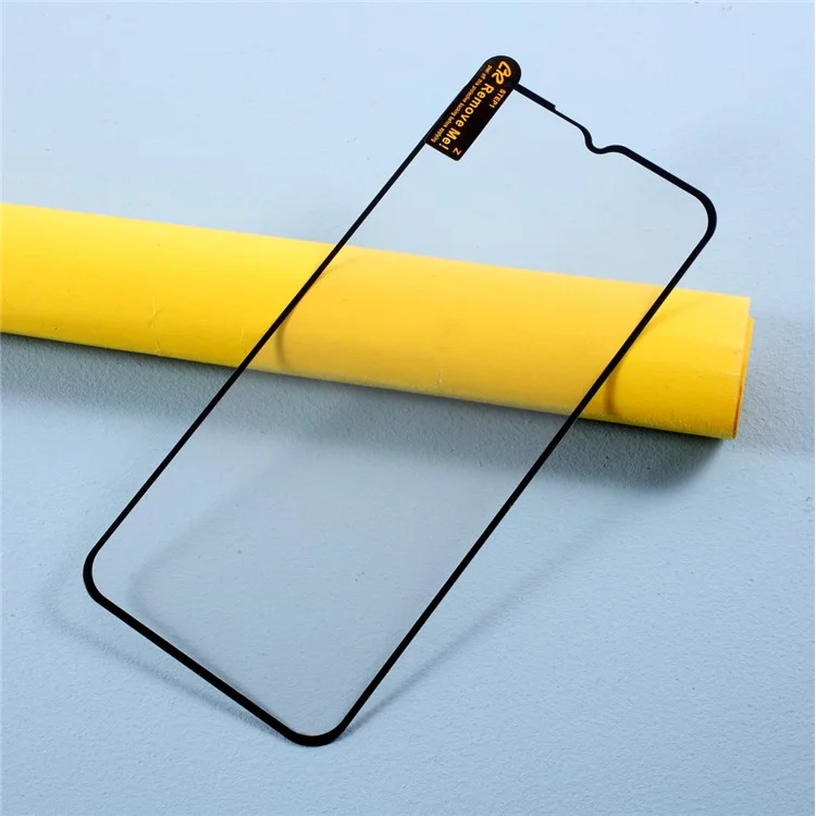 Silk Printing Tempered Glass Screen Protector [Full Coverage] [Full Glue] for Samsung Galaxy A02s (166.5x75.9x9.2mm)-Cellmalls