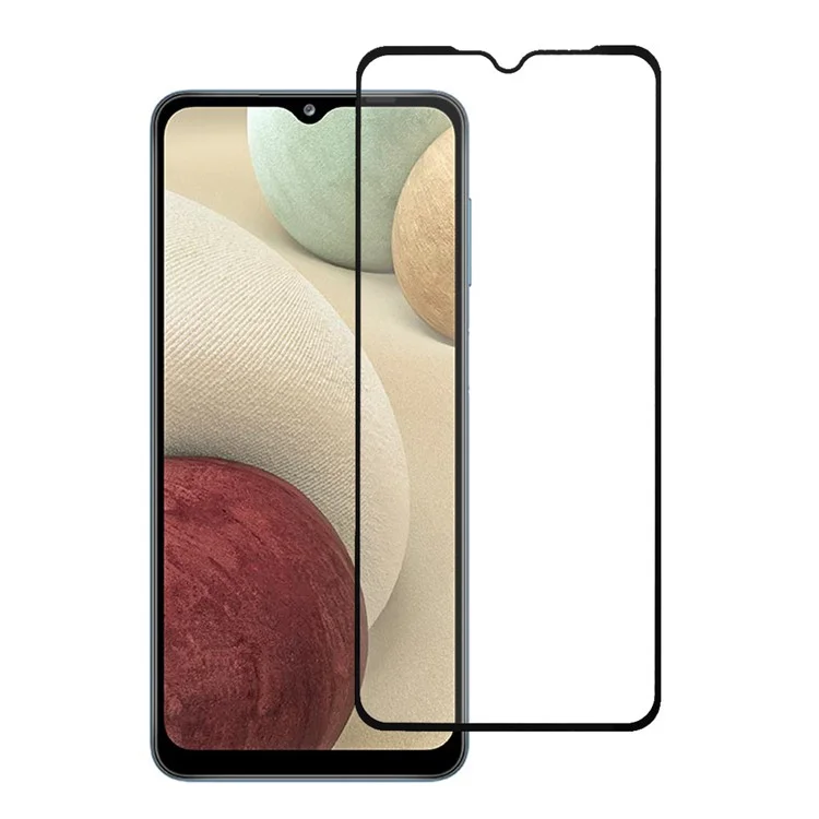Silk Printing Tempered Glass Screen Protector [Full Coverage] [Full Glue] for Samsung Galaxy A12 / Galaxy A32 5G-Cellmalls