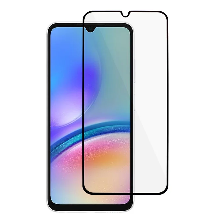 For Samsung Galaxy A05s 4G HD Clear Tempered Glass Screen Protector Silk Printing Full Cover Full Glue Film Guard-Cellmalls