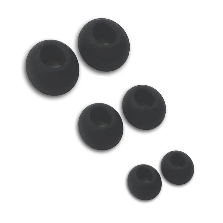 CP189 3 Pairs for AirPods Pro / Pro 2 Replacement Earbuds Tips S / M / L Soft Silicone Earphone Caps - Black-Cellmalls