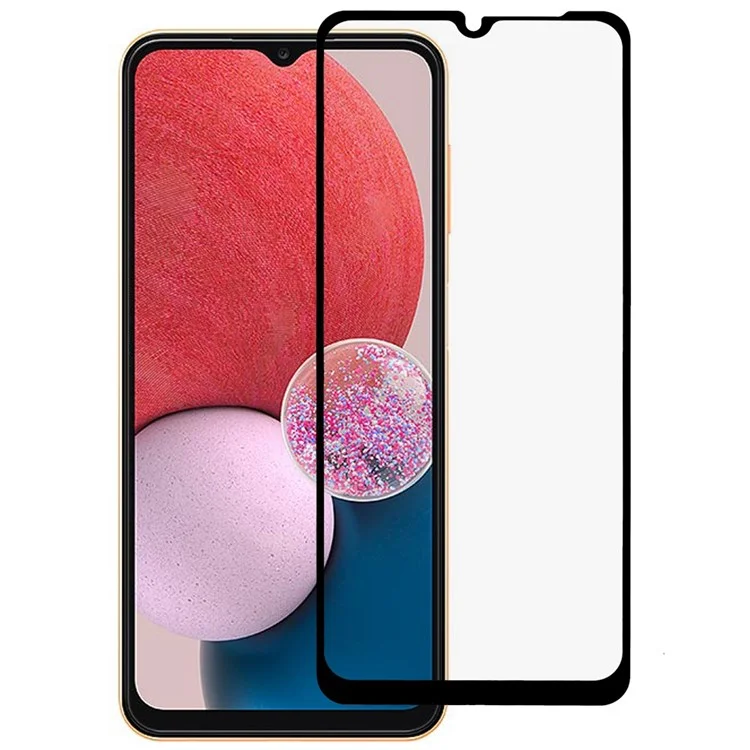 For Samsung Galaxy A13 4G Full Covering Anti-dust Full Glue Phone Screen Protector Silk Printing Tempered Glass Film-Cellmalls