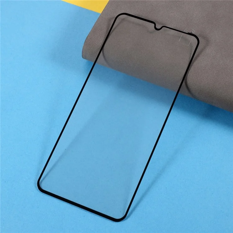 Complete Covering Silk Printing Tempered Glass Screen Protector Film [Full Glue] for Samsung Galaxy A22 4G (EU Version)-Cellmalls