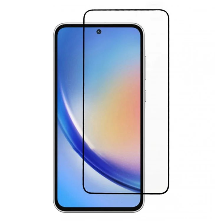 For Samsung Galaxy A35 5G Tempered Glass Film Silk Printing Complete Covering Screen Protector-Cellmalls