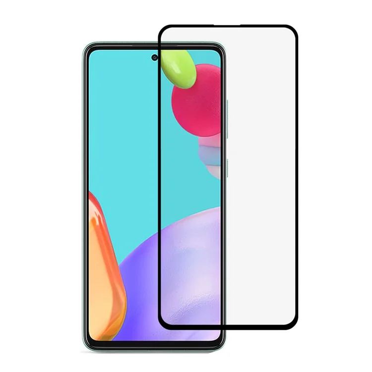 Full Glue Silk Printing Tempered Glass Screen Protector [Full Coverage] for Samsung Galaxy A52 4G/5G / A52s 5G-Cellmalls
