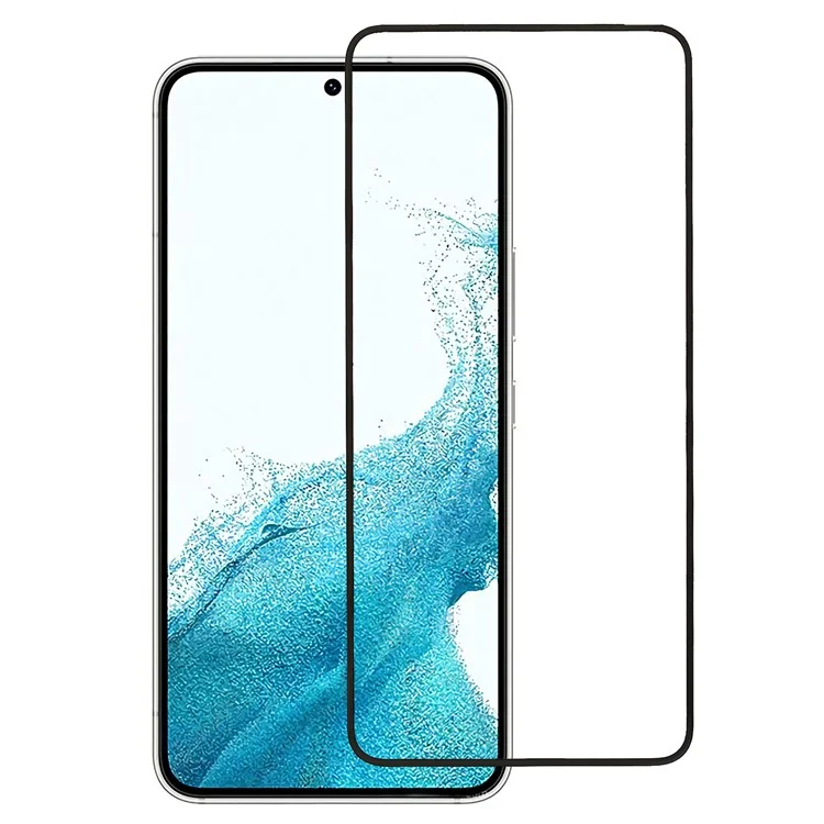 Full Glue Silk Printing Tempered Glass Film for Samsung Galaxy A54 5G, Anti-explosion HD Clear Full Screen Protector-Cellmalls