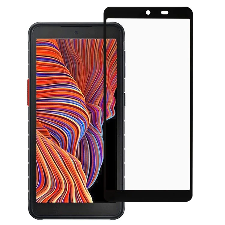 Silk Printing Tempered Glass Anti-Burst Full Screen Coverage Full Glue Protector for Samsung Galaxy Xcover 5-Cellmalls