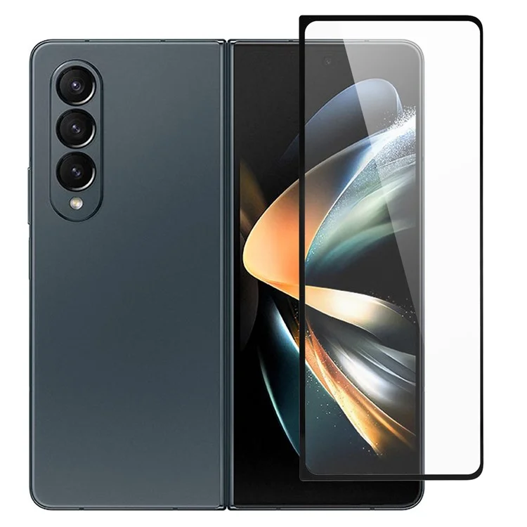 For Samsung Galaxy Z Fold5 5G Full Glue Phone Full Screen Protector Silk Printing Tempered Glass Film-Cellmalls