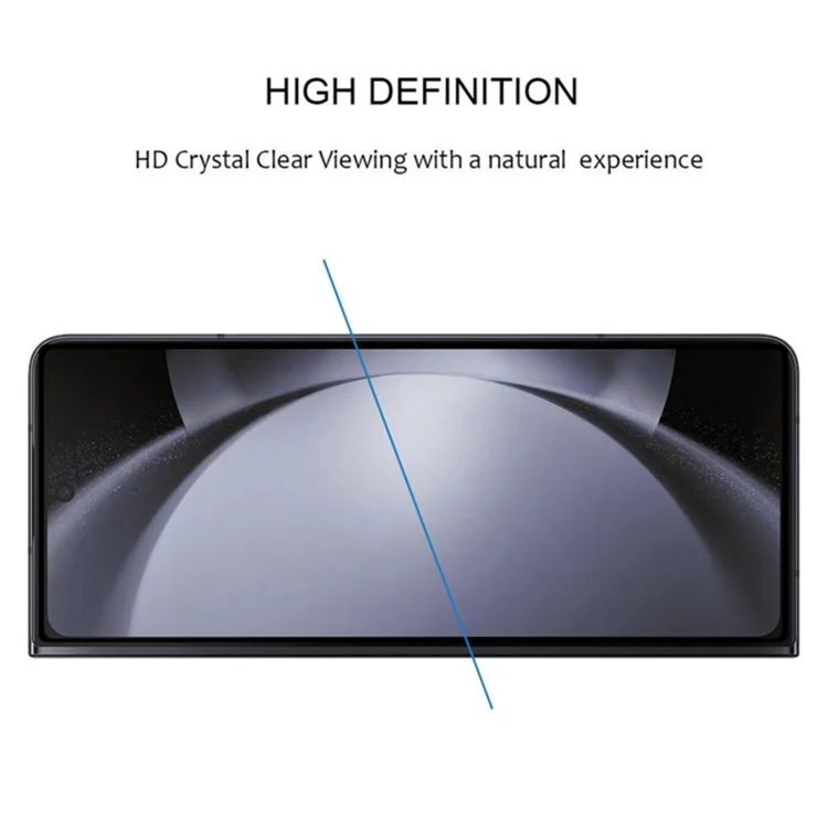 For Samsung Galaxy Z Fold6 5G Front Tempered Glass Screen Protector Full Cover Full Glue Silk Printing Clear Film-Cellmalls