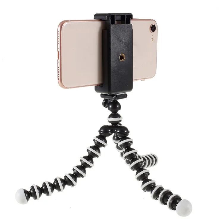 Octopus Tripod Octopus Bracket 360 Degree Rotation Mini Universal Mobile Phone Holder Stand Anti-Crack Phone Tripod Stand for Live Streaming Vlogging Video-Cellmalls