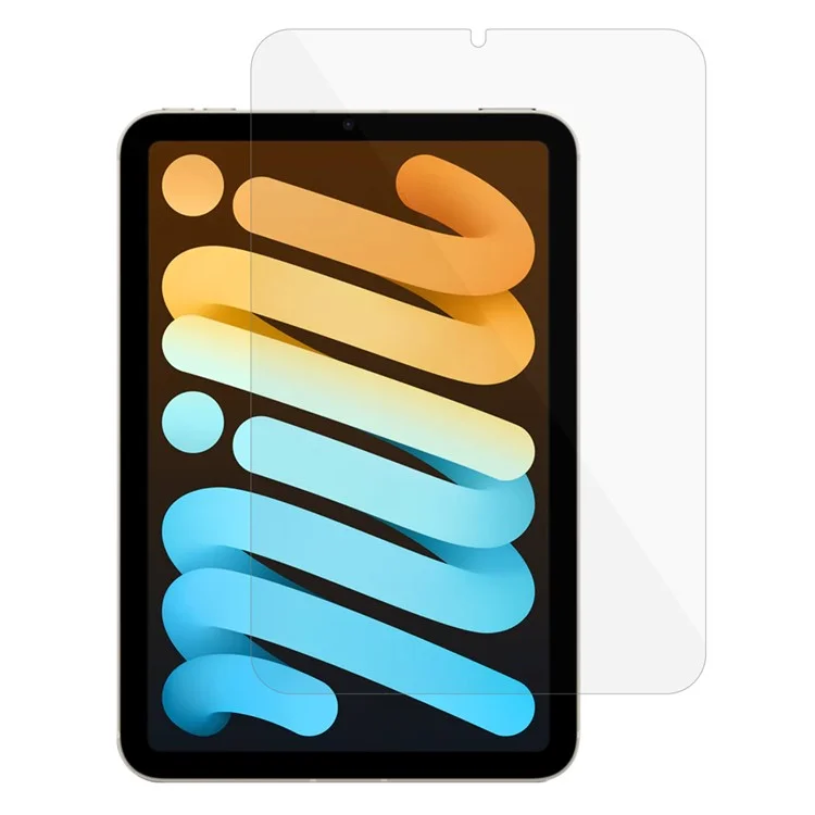 For iPad mini (2024) Tempered Glass Screen Film Anti-Explosion 0.3mm Arc Edge Full Screen Protector-Cellmalls