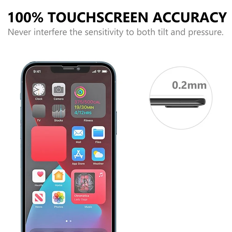For iPhone 13 mini 5.4 inch 2.5D Curved Protective Film Scratch-Resistant Touch Tempered Glass Screen Protector-Cellmalls