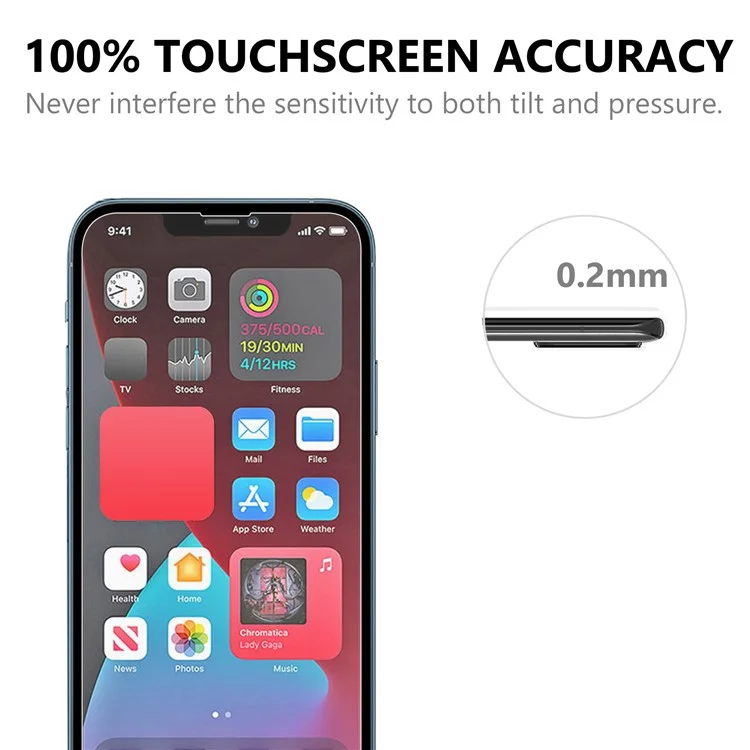 For iPhone 13 Pro Max / 14 Plus Tempered Glass Screen Protector HD Clear 2.5D Anti-Scratch Bubble Free Case Friendly Film-Cellmalls
