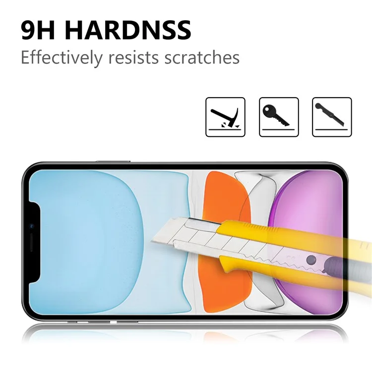 Shockproof 2.5D Arc Edge 9H Hardness AGC Tempered Glass Screen Protector Film for Apple iPhone 12 / 12 Pro 6.1 inch-Cellmalls