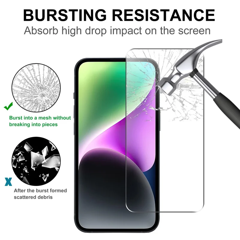 For iPhone 17 Screen Protector 2.5D HD Tempered Glass Film-Cellmalls