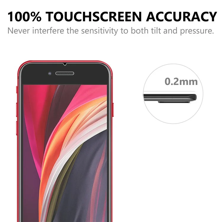 For iPhone 7 / 8 / SE (2020) / SE (2022) 4.7 inch 2.5D Arc Edge 9H Hardness Anti-explosion Dustproof Tempered Glass Screen Film-Cellmalls
