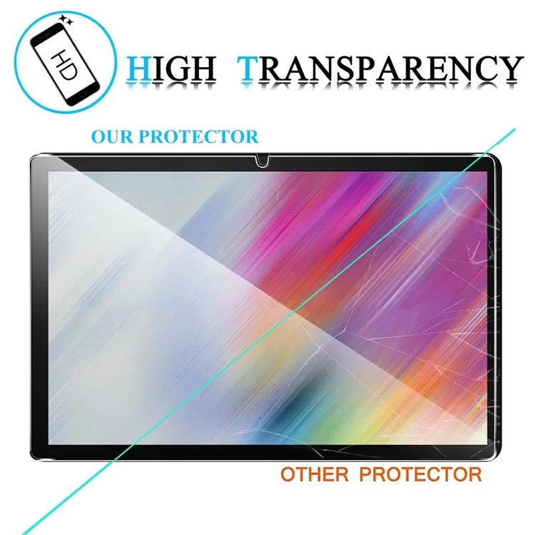 For Samsung Galaxy Tab A9+ Screen Protector Full Coverage 2.5D Straight Edge Tempered Glass Film-Cellmalls