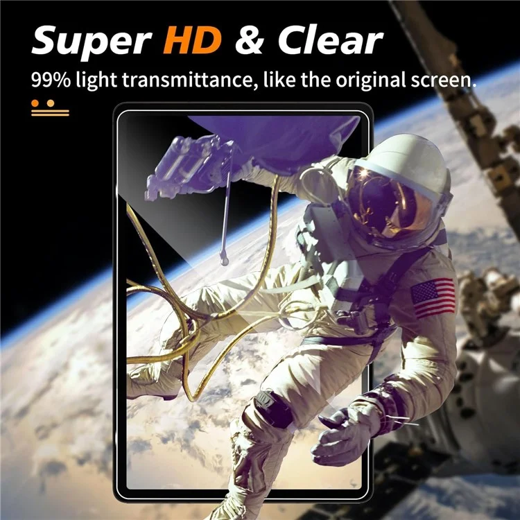For Samsung Galaxy Tab S11 / S10 Lite / S10 FE / S9 FE Tempered Glass Screen Protector 2.5D Straight Edge Film-Cellmalls