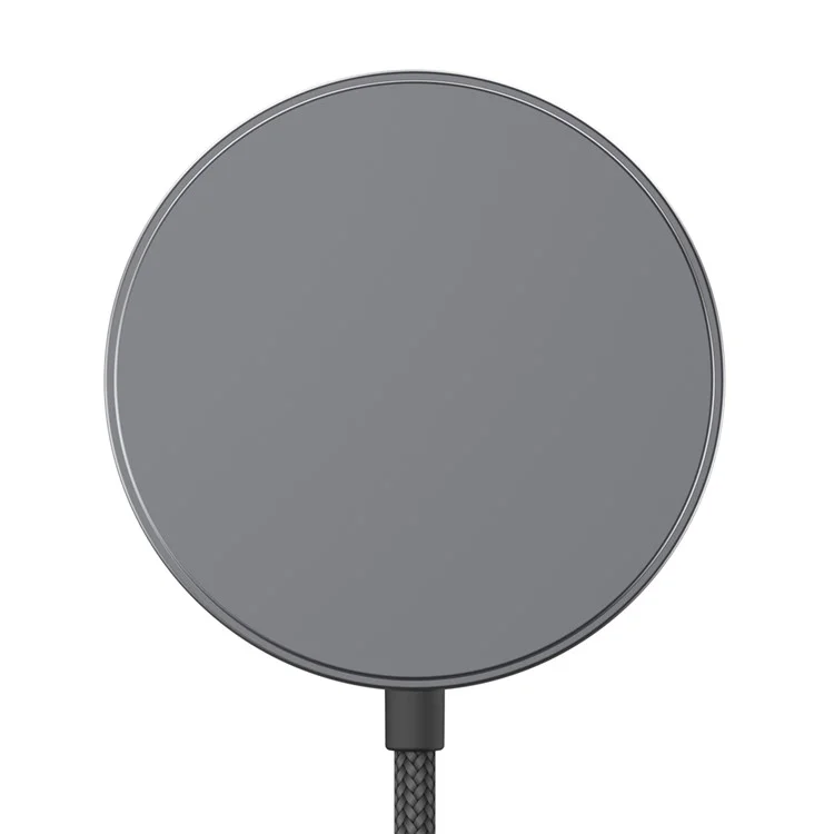 YF-M5C For iPhone 12-16 Series Qi2 Charging Pad Aluminum Alloy 15W Magnetic Wireless Charger - Black-Cellmalls