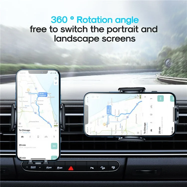 JOYROOM JR-ZS259 Air Vent Hook Car Mount 360 Degree Bracket Holder for 4.7-6.9inch Mobile Phone-Cellmalls