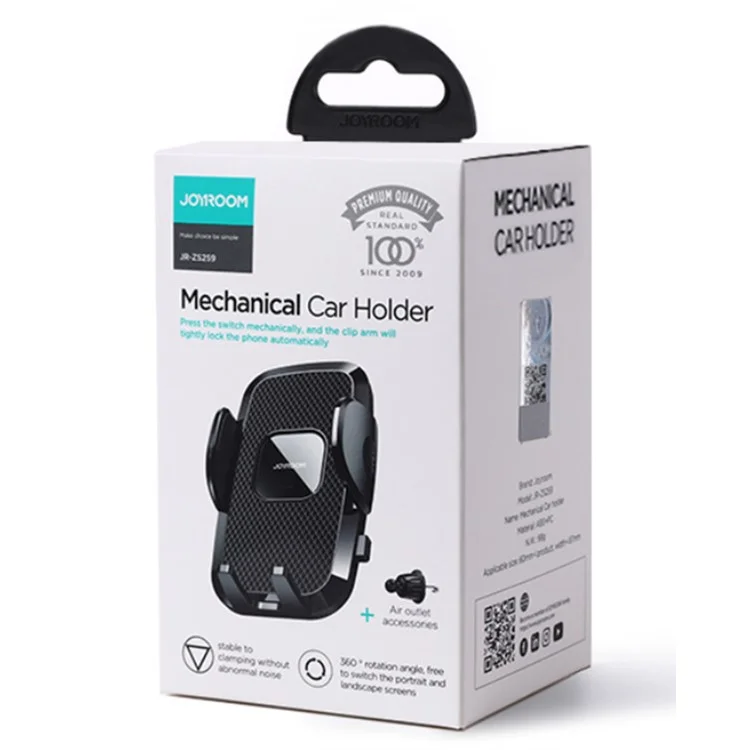 JOYROOM JR-ZS259 Air Vent Hook Car Mount 360 Degree Bracket Holder for 4.7-6.9inch Mobile Phone-Cellmalls