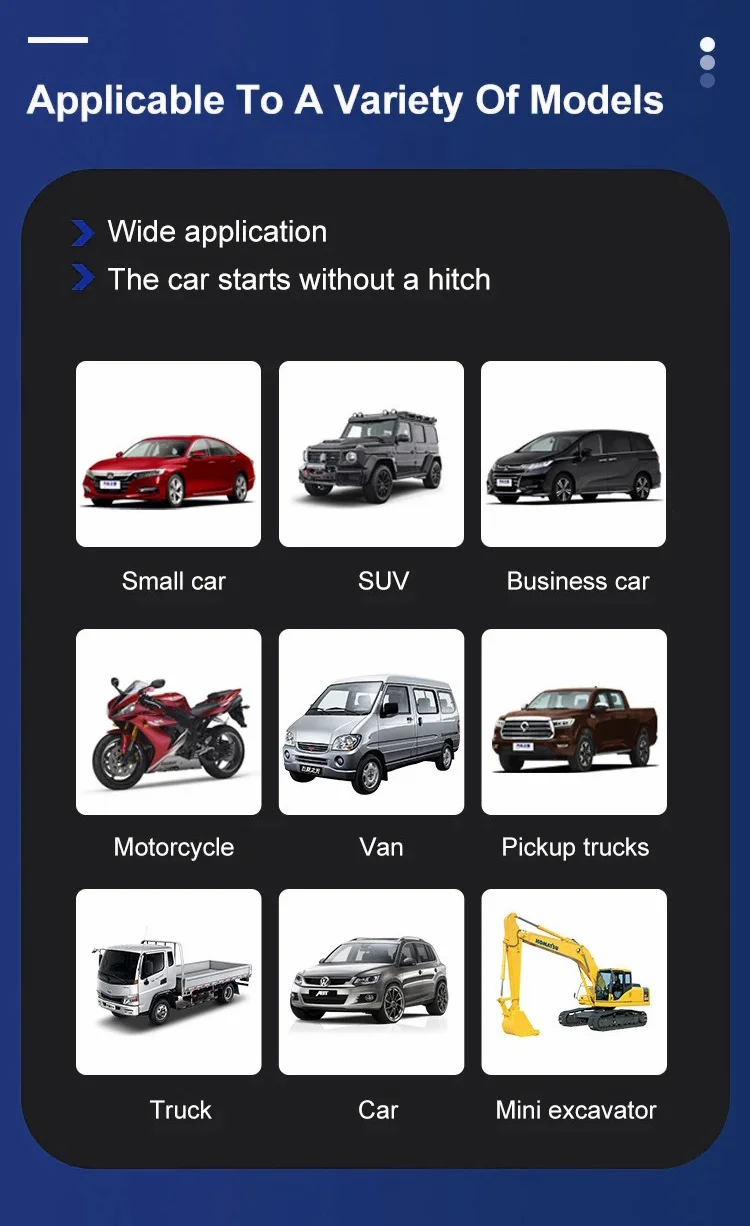 J13 Portable Car Jump Starter 12V Car Emergency Starter Cell Phone Power Bank with Wireless Charging (EU Plug) - Green / Storage Box-Cellmalls