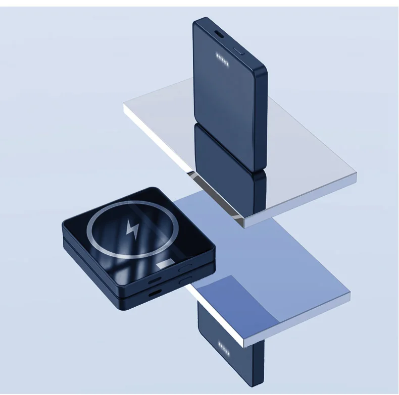 E30 10000mAh Magnetic Power Bank 15W Wireless Charging PD + QC 20W External Battery Pack Phone Charger - Green-Cellmalls