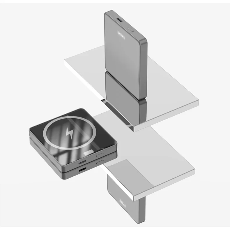 E30 10000mAh Magnetic Power Bank 15W Wireless Charging PD + QC 20W External Battery Pack Phone Charger - Green-Cellmalls