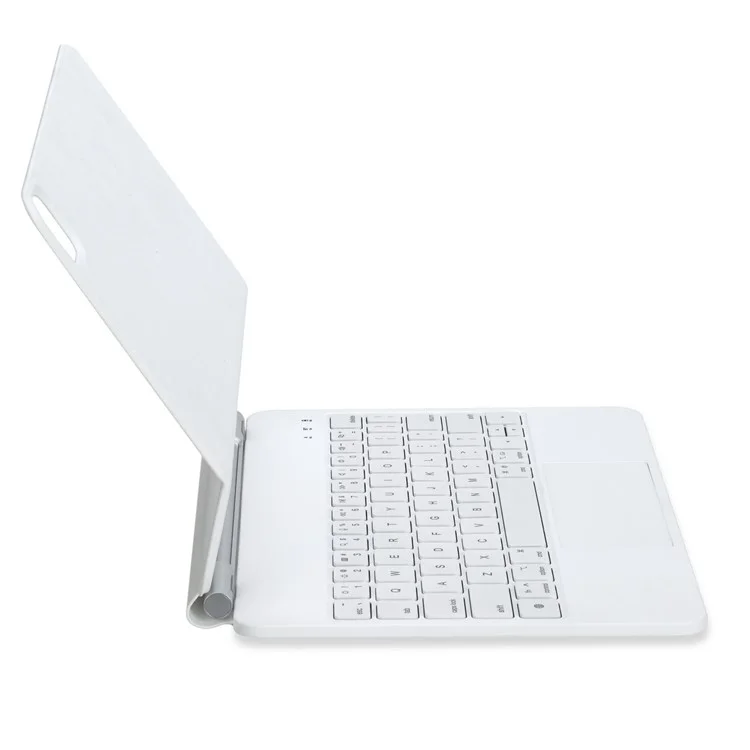 P10 For iPad (2025) / 10.9 (2022) Touchpad Wireless Bluetooth-Compatible Keyboard Support Stand Case - White-Cellmalls