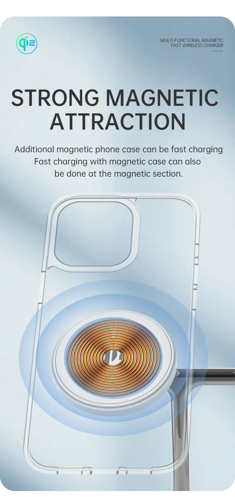 T255 Qi2 15W Magnetic Wireless Charger Watch Earphone Cellphone 3 in 1 Desktop Charging Stand - White-Cellmalls