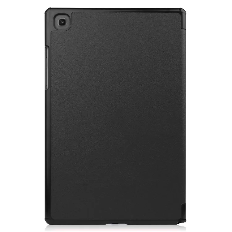 Tri-fold Leather Stand Case Wake / Sleep Smart Cover for Samsung Galaxy Tab A7 10.4 (2020) / (2022) T500   - Black-Cellmalls