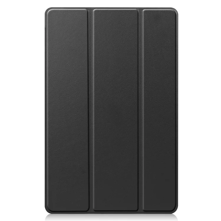 Tri-fold Leather Stand Case Wake / Sleep Smart Cover for Samsung Galaxy Tab A7 10.4 (2020) / (2022) T500   - Black-Cellmalls