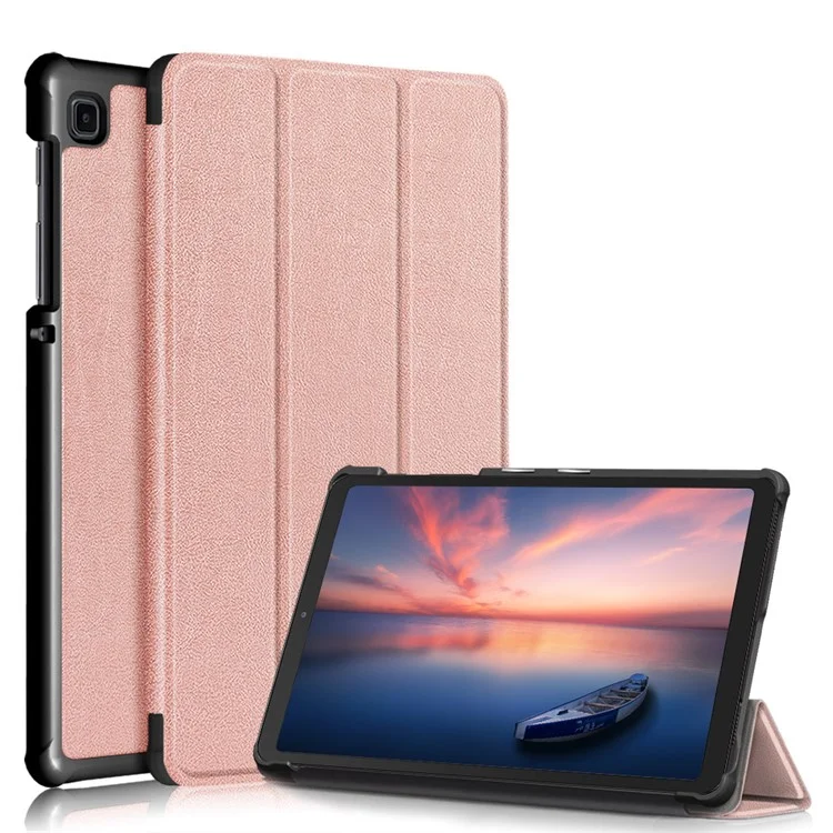 Tri-fold Leather Stand Case for Samsung Galaxy Tab A7 Lite T220/T225 8.7-Inch - Black-Cellmalls